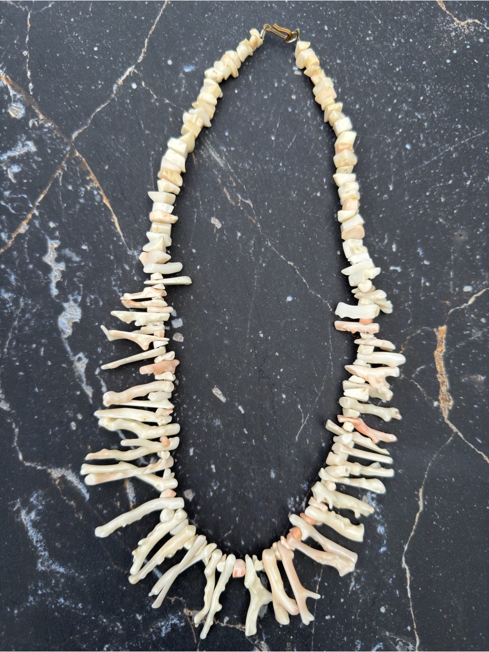 Vintage Angelskin Coral Branch Necklace